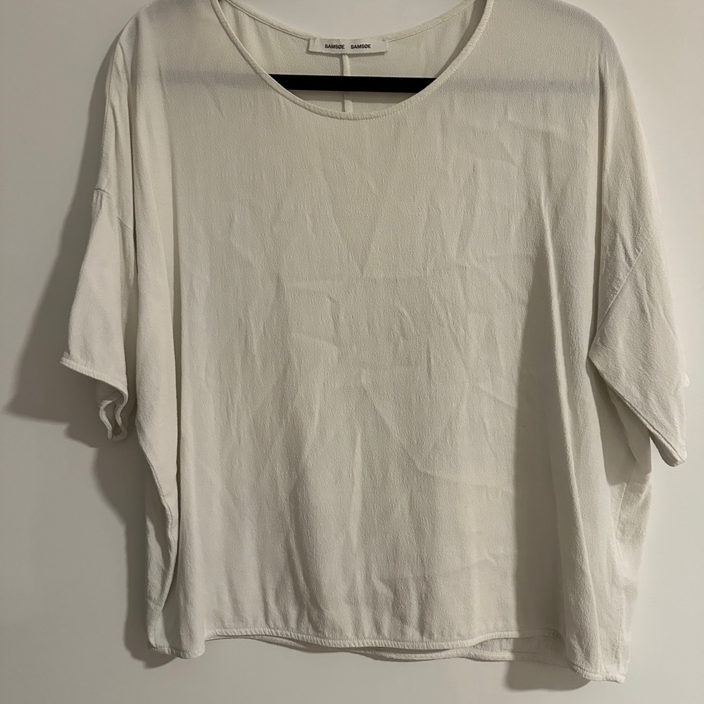 Samsoe Elegant White Women's Top
